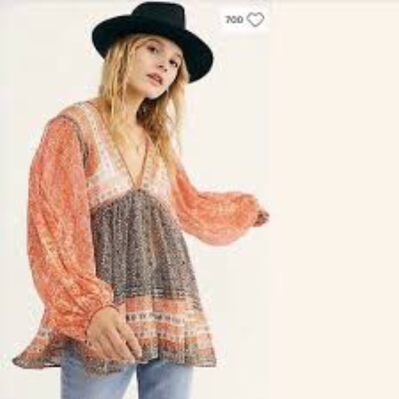 Free People Aliyah Printed Tunic - Picture 1 of 9
